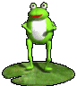  frog exercising animation