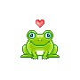  frog and a heart  animation