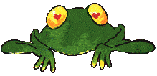 frog with glowing eyes   animation