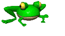 frog with a long tongue   animation