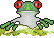  frog with red eyes animation