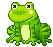  little frog with big cheeks animation
