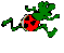  frog running  animation