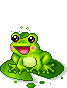  frog croaking  animation