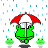  frogs in the rain  animation