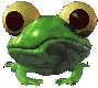 frog with big eyes  animation