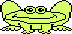 smiling frog  animation
