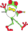  frog singing and dancing animation