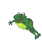 frog swimming  animation