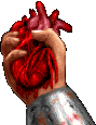beating heart in a hand  animation