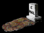email grave and skeleton hand  animation