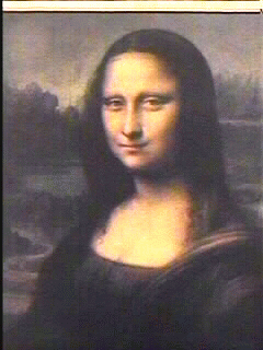  scary Mona Lisa animation