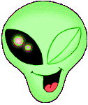 green alien head animation