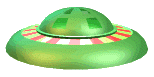 green ufo animation
