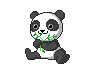 panda eating animation