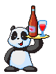panda waiter animation