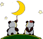 pandas in moonlight animation