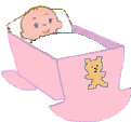  baby in cradle animation