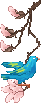 bluebird and blossom animations