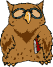 owl with glasses animation