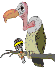 vulture with microphone animations