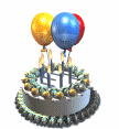Blowing Candles on Cake  animation