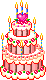 Pink 3 tier  Cake  animation