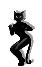 black cat dancing  animation