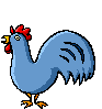 blue chicken animation