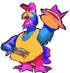 man rooster animation
