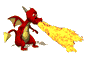 dragon with fire   animations