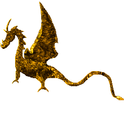 gold dragon  animation
