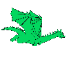  green dragon  animation