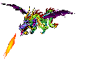 coloured dragon  animation