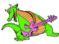  guitar playing dragon  animation