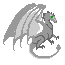 grey dragon  animation