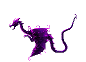 purple dragon  animation