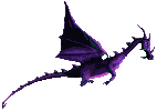 purple dragon  animation