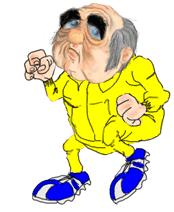  old man dancing animation