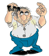 older man doing his hair animation