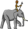 elephant and mahout  animation