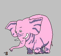 elephant playing with a mouse animation