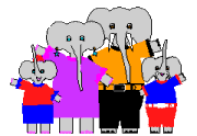 elephant family animation