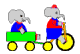 elephant on a tricycle  animation