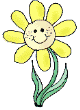 yellow face flower  animation