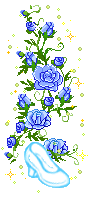 blue roses and shoe  animation