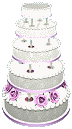 White Wedding Cake Cake  animation
