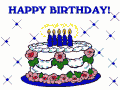 Roses Birthday Cake Cake  animation