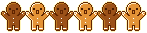  row of gingerbread men  animation