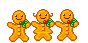  three gingerbread men  animation